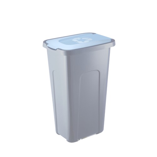 Mülleimer 30l Deckel PAFEN Abfalleimer Abfalltonne Mülltrennung Blau - Bild 1 von 2