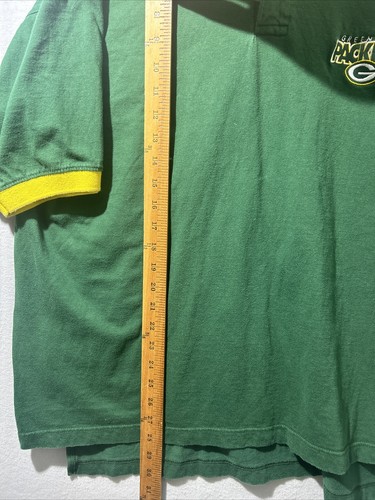 VINTAGE Green Bay Packers Polo Shirt Mens Size XL NFL Football - Picture 13 of 22