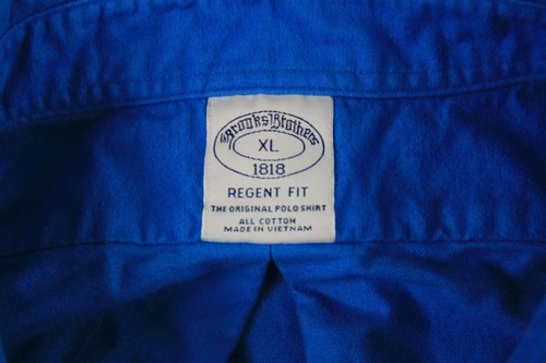 BROOKS BROTHER HERREN GRÖSSE XL REGENT FIT BLAU LANGARM HEMD ZUM KNÖPFEN - Bild 3 von 7