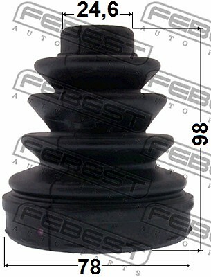 Bellow Set, drive shaft for SSANGYONG TOYOTA FEBEST 1415-ACT - Picture 3 of 4