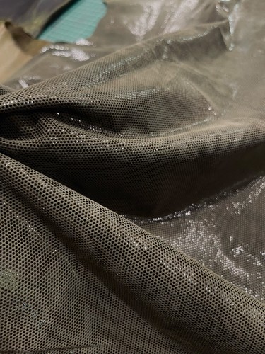 Green Leathers, large pieces, came, print whole hide genuine leather craft 19sqf - Picture 4 of 9