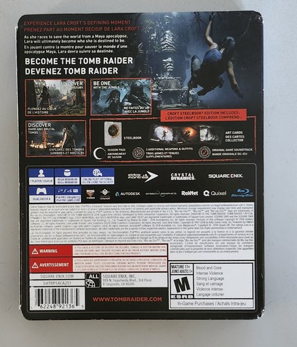 Shadow of the Tomb Raider Sony PlayStation 4 PS4 Steelbook - Picture 7 of 7