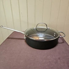 Vintage Commercial Aluminum Cookware #5003 Anodized 3 Qt Skillet & Lid Calphalon