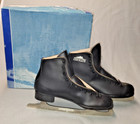 Vtg New in Box Lake Placid Model 285 Black Figure Skating Ice Skates Mens Sz 11