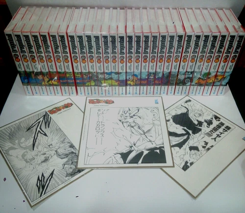 FUMETTO MANGA SERIE COMPLETA DRAGON BALL ULTIMATE 1/34 CON SHIKISHI ITALIANO