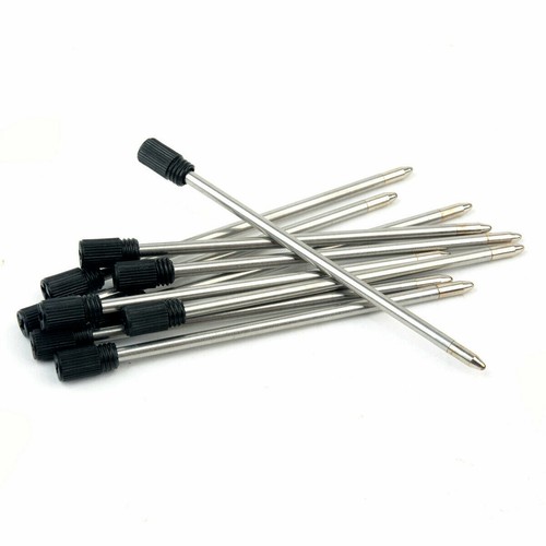 70mm Ballpoint Pen Refills for Cross Pens Medium Fine Point Black /Blue Ink 10Pc - Picture 3 of 10