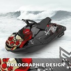 Seadoo Spark trixx Bombardier 2up + 3up Jet Ski Graphic Kit Decal Wrap POKER