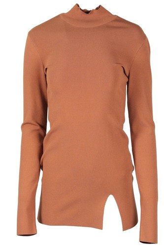 ZEYNEP ARCAY BROWN KNIT MINI DRESS UK 8 - Foto 1 di 4