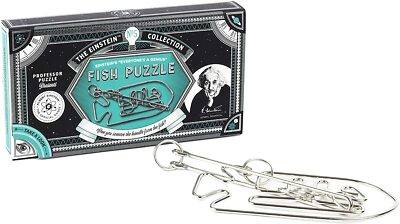 Professor Puzzle Einstein s Fish Metal Entanglement 3D Interlocking Brain Teaser
