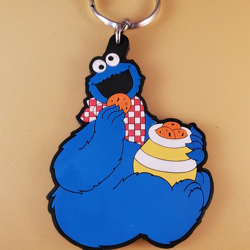 Schlüsselanhänger Sesamstraße Keyring Krümelmonster Kekse essen Applaus 3 Zoll - Bild 2 von 5