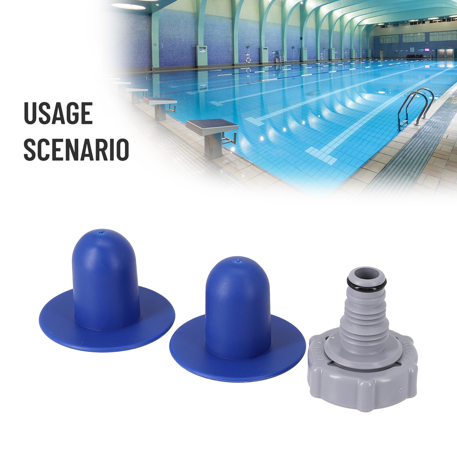 Convenient Replacement Plug and Drain for Pool Hose Blue Color P6H1419 eBay