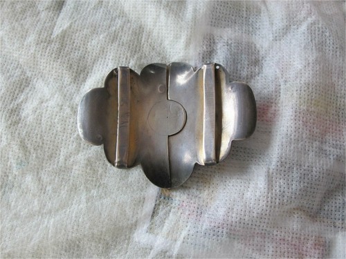 Antique Russian Silver 84 Enamel Belt Buckle Schimitar Dagger 1900's With Case - Picture 8 of 8