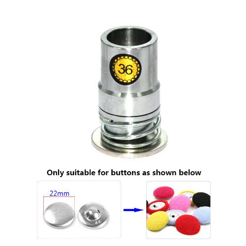 Round Fabric Aluminum Covered Cloth Button Press Die Assembly Tool Mold - Picture 15 of 27