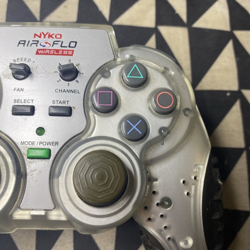 NYKO AIR FLO WIRELESS REMOTE CONTROLLER For PS2 - Untested No Dongle - Picture 2 of 11