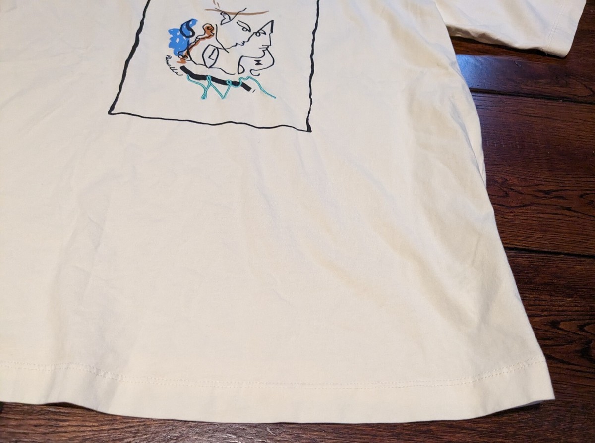 関税込★nanushka★REECE ORGANIC COTTON SHORT SLEEVE Tシャツ Reece - Embroidered Cotton-Jersey T-Shirt - Shell – Nanushka