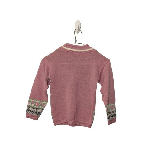 Mickey's Stuff Micky and Minnie pink sweater with pearl necklace Made in USA 6 - Picture 2 of 5