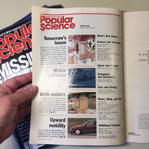 7 Vintage 80s Popular Science Magazines VHTF - Picture 5 of 12