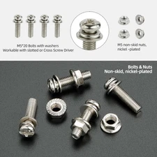 High Performance Bicycle Pedal Shoelace Clips with Rust Buckle and Screws