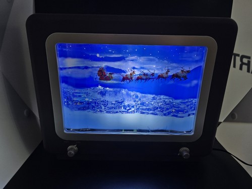 Vintage Mr. Christmas Santa's Slitta Ride testato e funzionante ottimo tv scorrimento - Foto 11 di 16
