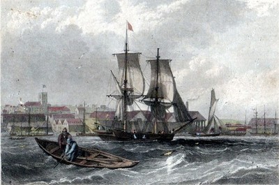 WOOLWICH, KENT 1773 John Rogers - Thomas Sewell Robins ANTIKER GRAVUR