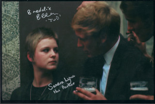 FREDDIE FLETCHER & SANDRA LYNCH KES 1969 FILM HAND SIGNED 12x8 PHOTO