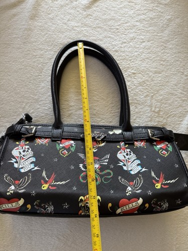ED HARDY Iconic Tattoos Tasche Neu Mit Mängeln - Bild 9 von 15