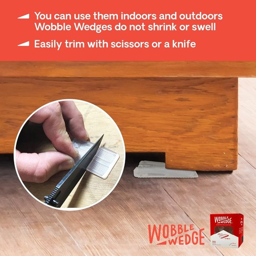 Modular Clear Leveling Shims – 30-Piece Set for Furniture & Plumbing Fixes - Imagen 5 de 10