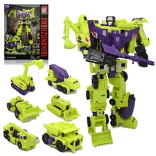 HZX 6in1 Devastator Haizhixing Transformation Robot G1 Action Figure Vehicle Toy