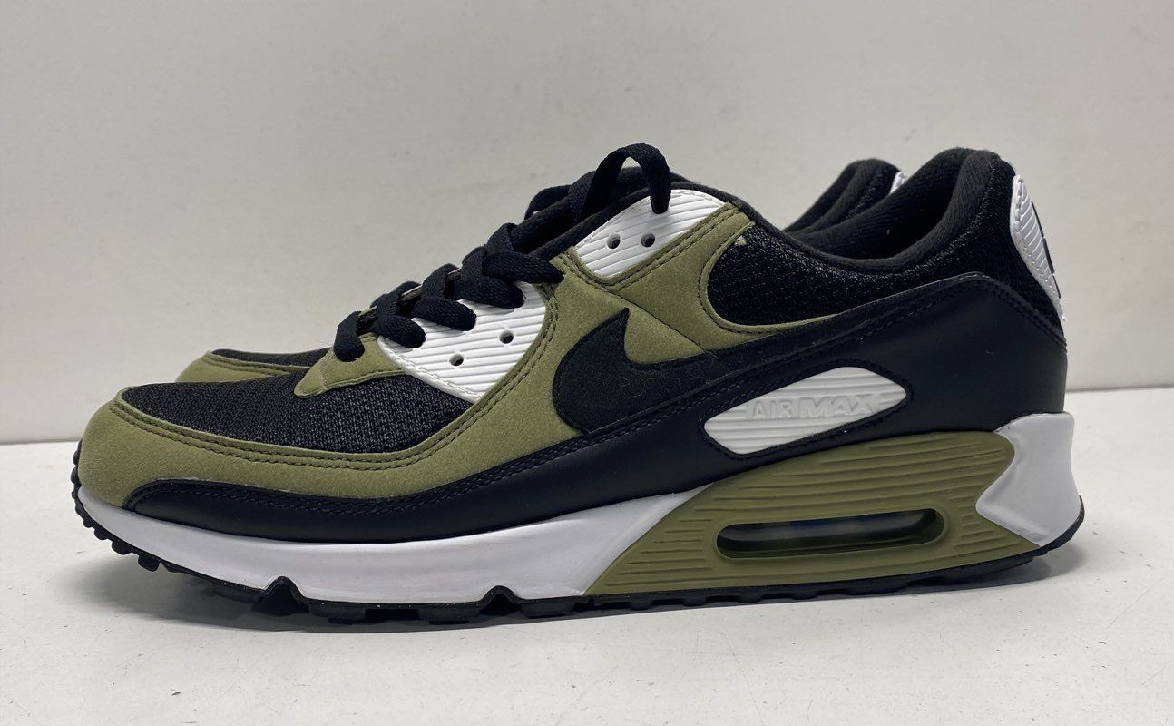 Nike Olive/black/white Solid Sneaker Athletic Sne… - image 1