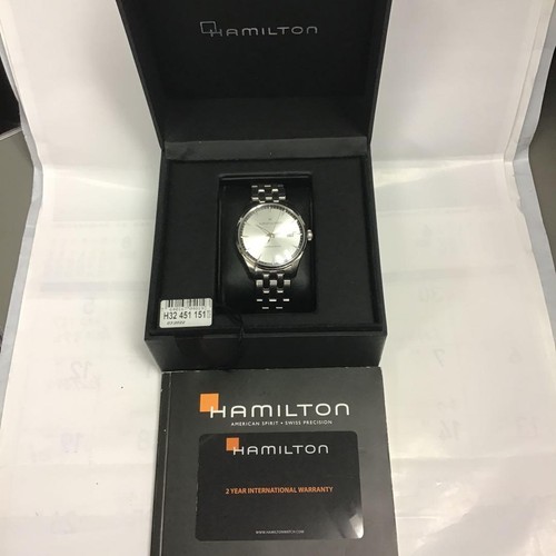 Cuarzo Hamilton Jazzmaster fecha H32451151 funcionando - Imagen 7 de 13