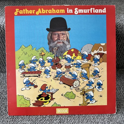 Vater Abraham im Schlumpfland LP DECCA 1978 SCHLUMPF-R1 UK Stereo Neuheit Pop