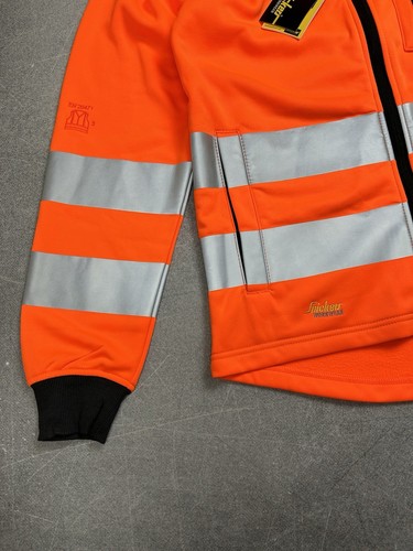 Snickers 8036 All round Work High Vis Full Zip Jacket (S) Orange Workwear Men’s - Picture 4 of 14