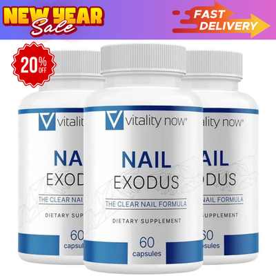 #ad 3 Pack Nail Exodus Capsules for Healthier Feet Vitality Clear Nail Formula $34.95