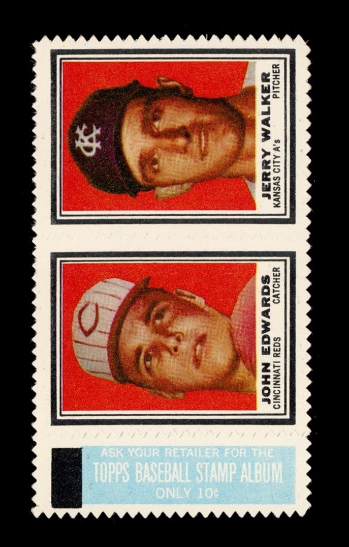 1962 Topps Stamp Panels Set-Break John Edwards, Jerry Walker *GMCARDS*