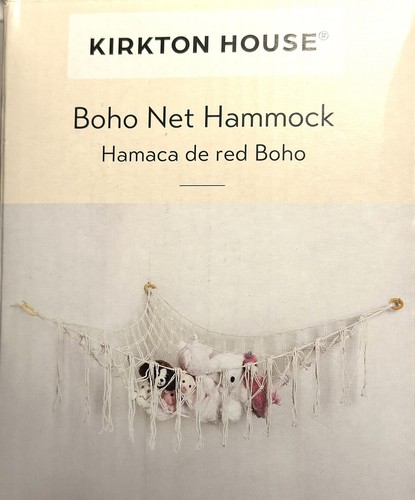 Boho Macrame Stuffed Animal Storage Net Hammock Large Plush Toy Storage - Picture 1 of 1