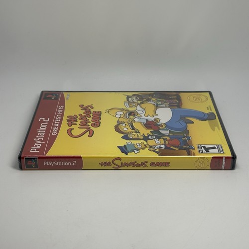 The Simpsons Game (Sony PlayStation 2, 2007, Greatest Hits) New & Factory Sealed - Picture 3 of 6