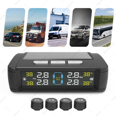 #ad RV Tire Pressure Monitoring System Real Time Solar Trailer TPMS 4 Sensors $21.50