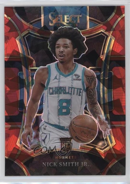 2023 Panini Select Mezzanine Level Red Cracked Ice Prizm Nick Smith Jr #310 19fe