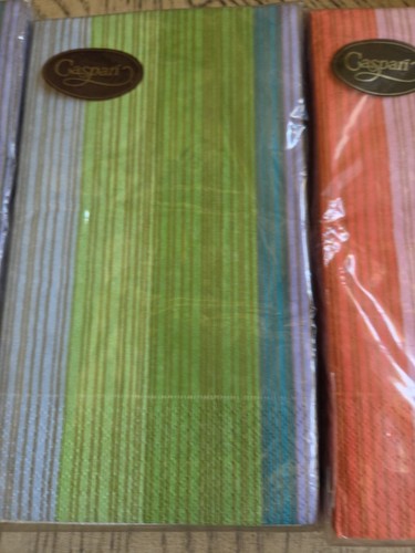 Caspari Napkins Paper Dinner Napkins Vintage Lot Of 4 Guest Towels New NOS - Picture 3 of 6