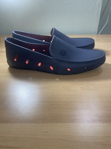 Mocassino/scarpa da guida Izod uomo in gomma blu taglia 10 - Foto 4 di 7