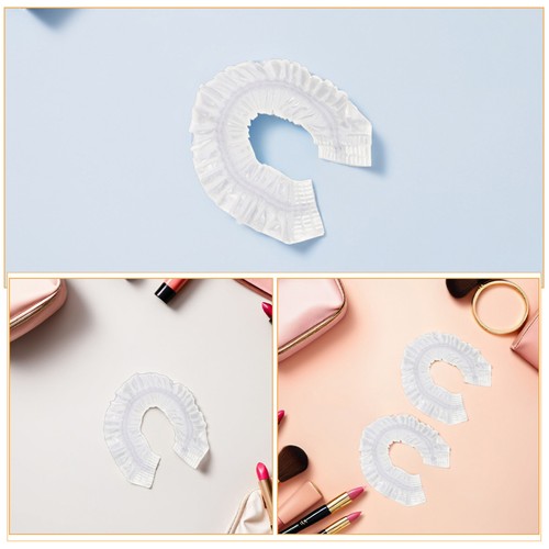 300 Pcs Waterproof Shower Cap Men and Women Miss One-time Use Bath Hat - Foto 12 di 12