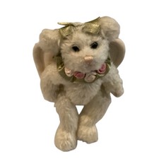 Bearington Collection 6 Inch Angel Teddy Bear Plush Rosettes Bows
