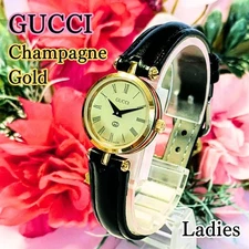 Reasonable Gucci Ladies Watch Champagne Gold Bracelet Itari