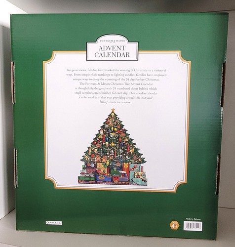 Fortnum & Mason Weihnachtsbaum Adventskalender aus Holz - Neu im Karton - Bild 3 von 4