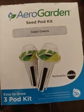 AeroGarden 3 Seed Pod Kit SALAD GREENS - Open Damaged Box New Pods