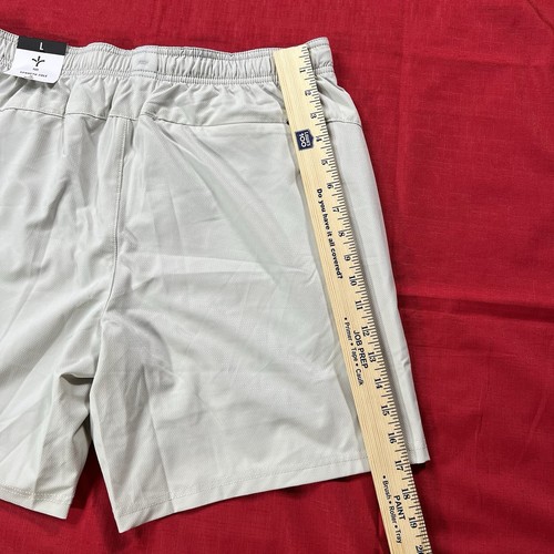 Kenneth Cole Active Tech Shorts Mens Large , Stretch, Compression Liner, Beige - Picture 8 of 15