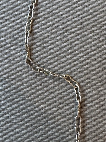 Antique Chinese 14K Gold? Clasp Carved Rose Quartz Beads Pendant Silver Necklace - Picture 12 of 18