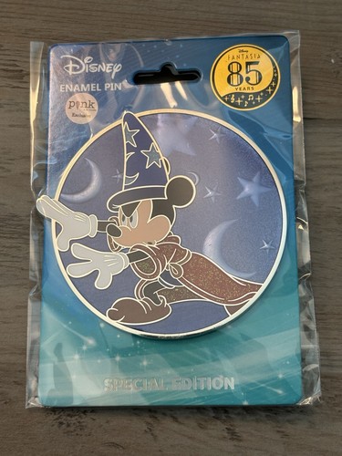 Pink A La Mode Sorcerer Mickey Expressions Pin Limited Edition 300 Jumbo 3"