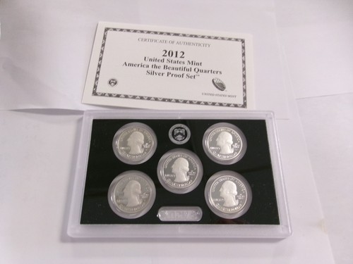 Juego de prueba de plata America the Beautiful Quarters 2012 Estados Unidos Mint - Imagen 3 de 5