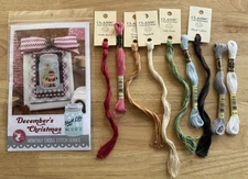 December’s Christmas Cross Stitch Pattern & Threads It’s Sew Emma Monthly Jar